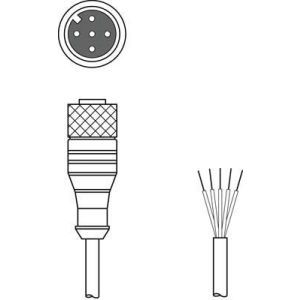 KD U-M12-5A-V1-300, Anschlussleitung