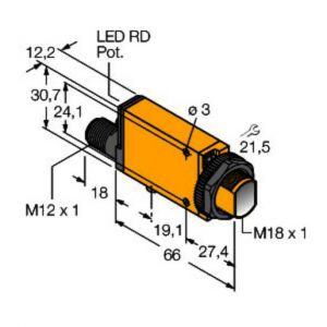MIAD9DQ Opto-Sensor, Reflexionslichttaster