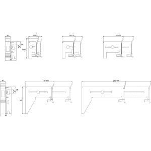 5583574 TTA-TN110 VERSTELLBARE KONSOLE fuer Wand