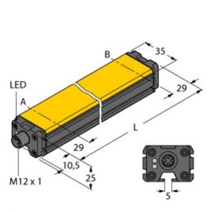 LI500P0-Q25LM0-LIU5X3-H1151 Induktiver Linearwegsensor