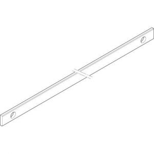 XCUW525B Cu-Schiene 5FB 20x5x1337mm waagrecht, be