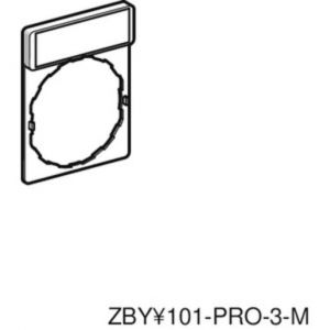 ZBY2334 Schildträger 30x40mm, für Ø 22 Geräte, m