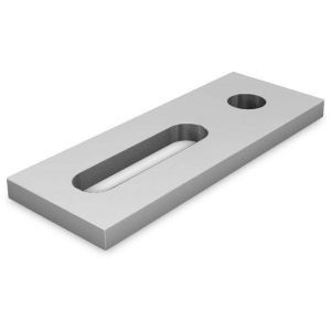 Adapter plate M12 Aluminium 40x90, Aluminium Adapterblech M12