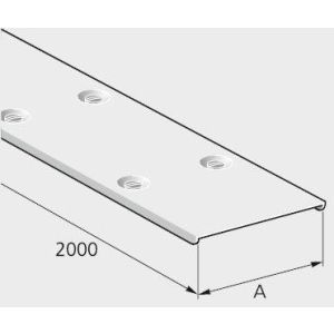 D2150S Kabelkanal-Deckel 1502000mm, Stahl verzi