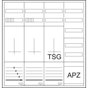 ZSD-ZZTV-1100/APZ-BPKT31 Zähler-Komplettschrank für 3-Punktbefest