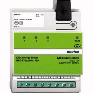 MEG6600-0603 KNX Energiezähler, REG-K/3x230V/16 A, li