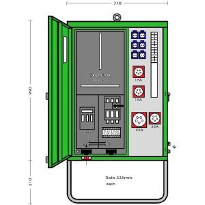 AV 63N/A/6211-2 V2 Anschlußverteiler- Endverteilerschrank