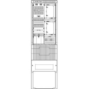 SZ205ZA2505 Zähleranschlusssäule 2 ZP, APZ, 5pol Spe