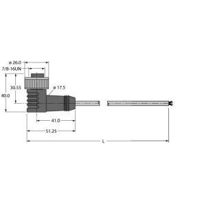 WKM43-15M Versorgungsleitung für CAN (DeviceNet, C