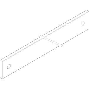 XCUW162B Cu-Schiene 2FB 60x10x587mm waagrecht, be