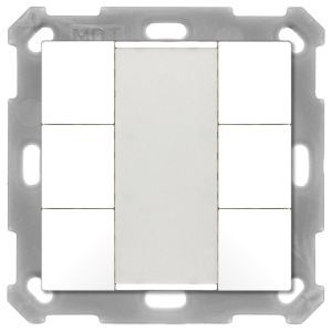 BE-TA5506.02, KNX Taster 55 6-fach, Reinweiß matt