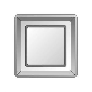 2330011 Zentralplatte mit Drucktaste FASHION/RIV