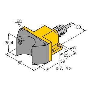 NI4-DSU35-2AP4X2 Induktiver Sensor, Doppelsensor für Schw