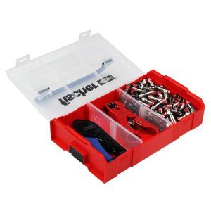 KR-SET QM, Kompressionsstecker-Montageset, 1 x KRA 07, 100 x FKS 06 QM, 1 x KRZ 05, 1 x Kunststoffkoffer