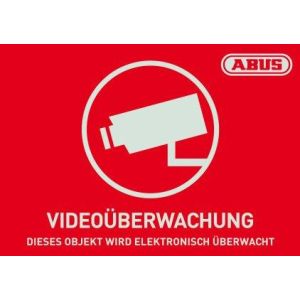 AU1421 Warnaufkleber Videoüberwachung mit ABUS