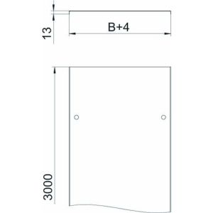 DRL 150 DD Deckel mit Drehriegel für Kabelrinne und