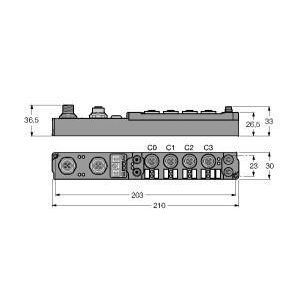 SDNL-0404D-1004 piconet Koppelmodul für DeviceNet, 4 dig