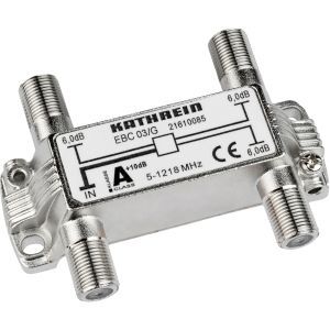 EBC 03/G Verteiler 3fach 6 dB 5-1218 MHz, EBC 03/G Verteiler 3fach 6 dB 5-1218 MHz