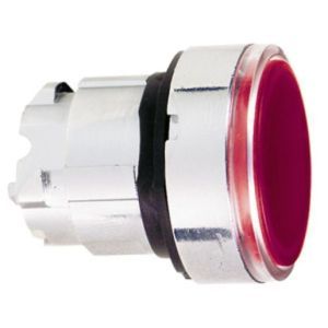 ZB4BW343, Frontelement für Leuchtdrucktaster ZB4, tastend, rot, Ø 22 mm