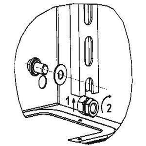 NSYMDVR10 Vertikale Alu-Schiene, Höhe 1000mm. VPE: