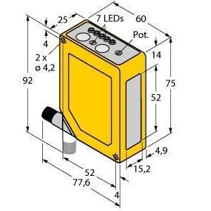 Q60BB6AF2000Q Opto-Sensor, Reflexionslichttaster mit e