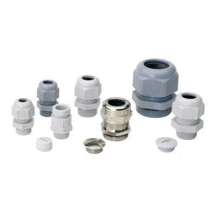 KV.EURO-TOP PA M20(10-14), Kunststoff-Kabelverschraubung M20 x 1,5 in RAL 7035, für Kabel Ø 10-14 mm, SW 27 mm, Schutzart: IP68