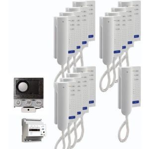 PAIH130/004, audio:pack Einbau für 13 Wohneinheiten, mit Einbaulautsprecher ASI12000 + 13 x Türtelefon ISH3030 + Steuergerät BVS20