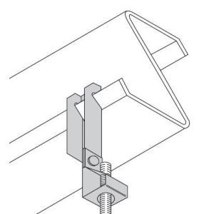 VM03-AM10T Traegerklammer, fuer vertikale Kante bis