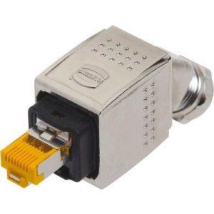 09352250402 Han PP RJ45 10G met. plug set 45° bottom