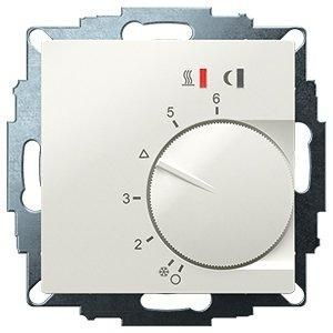 UTE 2800-R-RAL9010-G-55, UP-Thermostat als Raumregler, 5-30C, AC 230V, 16 A Relais Ausgang 1 Schließer, PWM oder 2 Punkt Regelung einstellbar, Netzschalter, TA, LED Anzeigen