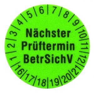 1238G 1238G Prüfetiketten Ø 15 mm (250 St.) -