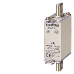 3NA3824, NH-Sicherungseinsatz, NH000, In: 80 A, gG, Un AC: 500 V, Un DC: 250 V