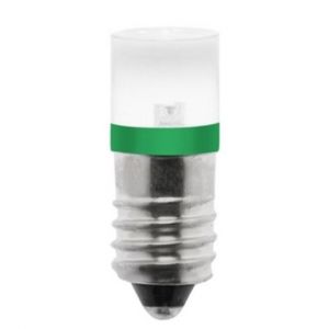 70113513 T10x26mm E-10 Flat LED Lamp, grün, 24-28