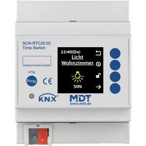 SCN-RTC20.02, Schaltuhr mit 20 Kanälen und aktivem Farbdisplay, 4TE, REG