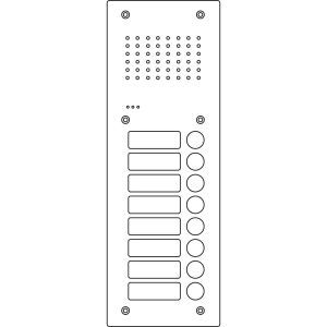 RGE1811125 Acero pur Edelstahl-Türstation Audio, 8