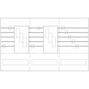 PAR364N Sammelschienen-Feld 5-polig 3-feldrig 2