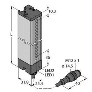 LX6RQ Opto-Sensor, Einweglichtschranke (Empfän