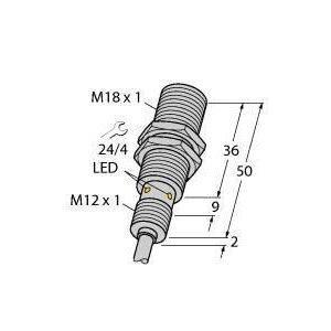 BI8U-EM18WD-AN6X Induktiver Sensor, für die Lebensmitteli