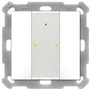 BE-TA55P2.G2, KNX Taster Plus 55 2-fach, Reinweiß glänzend