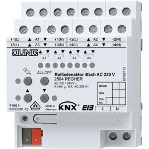 2504 REGHER KNX Rollladenaktor 4fach AC 110-230 V