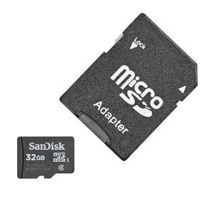 SDKARTE 32GB, microSDHC Karte 32GB Class 4 mit Adapter