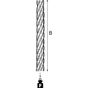 CW30-6 E-KLIPS, Stahlseil, Ø 6 mm, Länge 30 m,