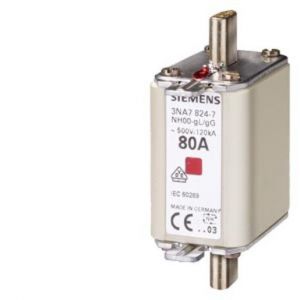 3NA7830-7, NH-Sicherungseinsatz, NH00, In: 100 A, gG, Un AC: 500 V, Un DC: 250 V