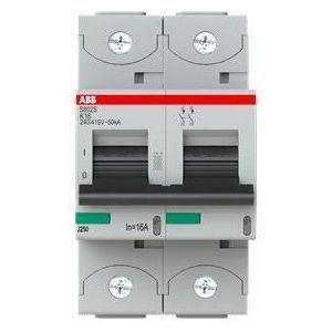 S802S-K16, S802S-K16 Hochleist.-Sicherungsautomat, 16A,K,400VAC=Icu 50kA,690VAC=Icu6kA,2P