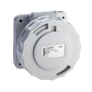 82953 Anbausteckdose, 16A, 2p, 40-50 V AC, IP6