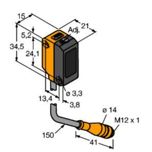 QS18VP6AF100Q5 Opto-Sensor, Reflexionslichttaster mit e