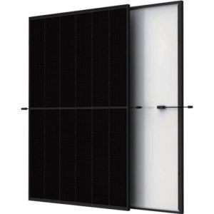 Vertex S New Black-410 Watt, Monokristallines 410W FB Glas-Folie-Photovoltaik-Modul mit schwarzem Rahmen und schwarzer Rückseitenfolie. 144  Drittelzellen.