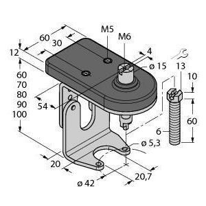 BTS-DSU35-ZF04-M6 Zubehör, Montageset für Handarmaturen