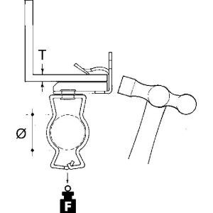 EH814-GM2632 E-KLIPS, Universal-Flanschkralle mit Roh