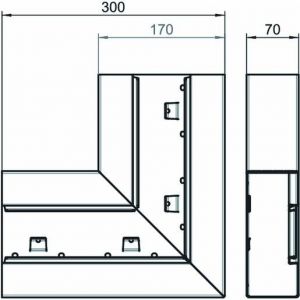 GS-SFS70170RW Flachwinkel symmetrisch 70x170x300, St,